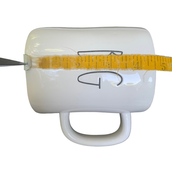 Rae Dunn BIG LITTLE Mugs Box Set White Black Letters Dimples 2017 OG NIB NWT - Picture 10 of 17